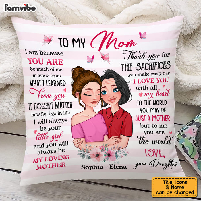 Personalized I Am Because You Are Pillow 24096 1