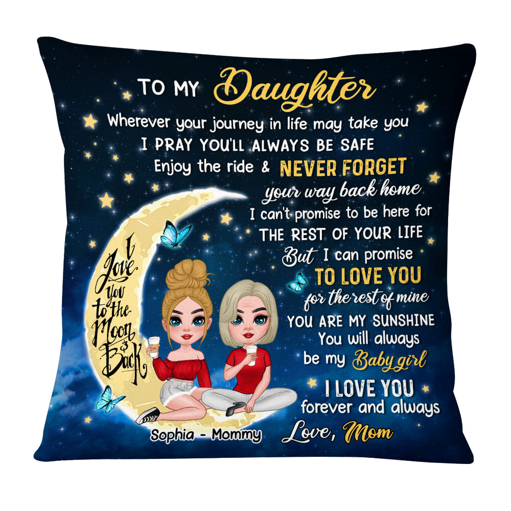 Personalized Gift For Daughter Pillow 24102 Primary Mockup