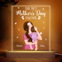 Personalized Our First Mother's Day Together Plaque LED Lamp Night Light 24104 thumb 1
