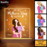 Personalized Our First Mother's Day Together Plaque LED Lamp Night Light 24104 thumb 1
