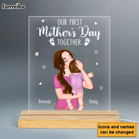 Personalized Our First Mother's Day Together Plaque LED Lamp Night Light 24104 thumb 1