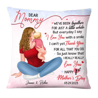 Personalized Happy 1st Mother's Day Canvas Pillow 24108 thumb 1