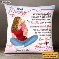 Personalized Happy 1st Mother's Day Canvas Pillow 24108 thumb 1
