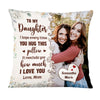 Personalized Gift For Daughter Photo Hug This Pillow 24109 1