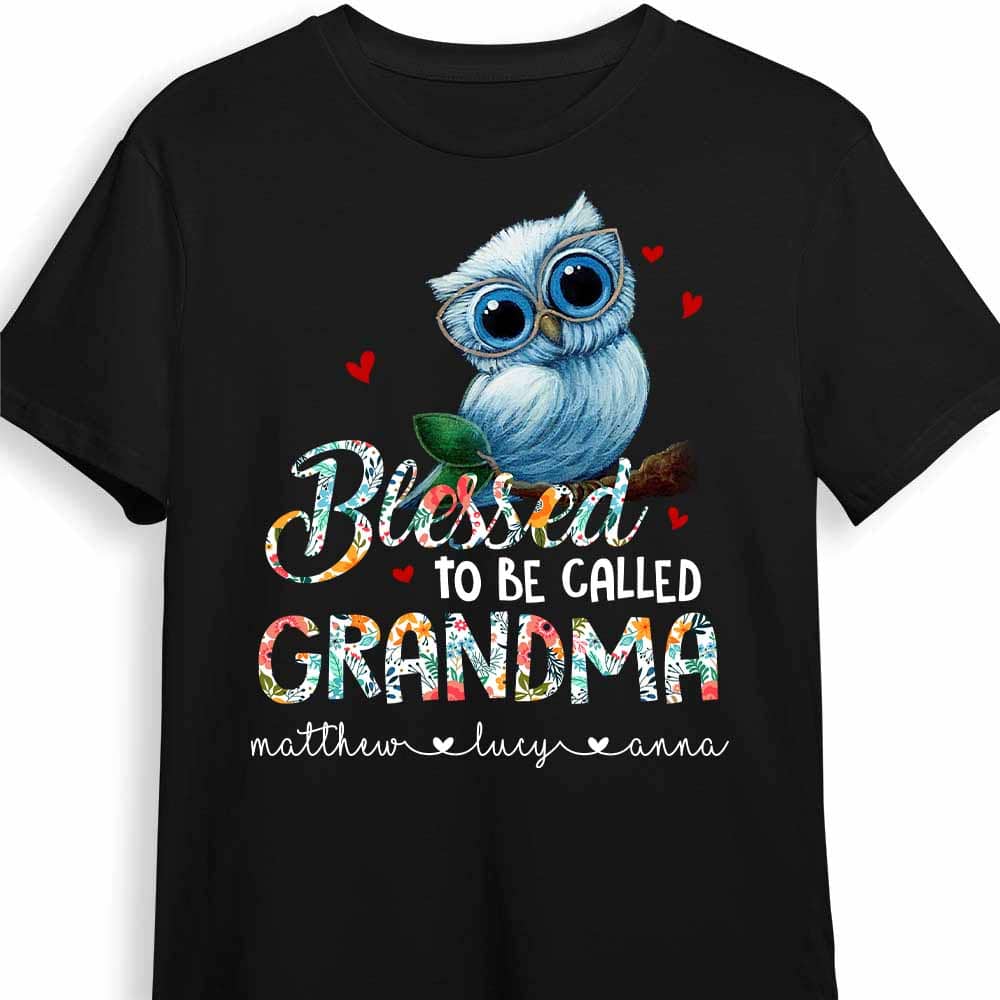Personalized Blessed To Be Called Grandma Shirt 24111 Primary Mockup