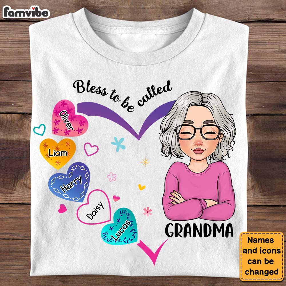 Personalized Bless To Be Called Grandma Shirt 24113 Primary Mockup
