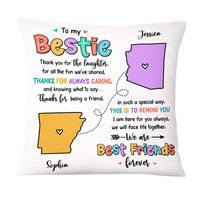 Personalized Friends Long Distance Thank You For Pillow 24115 thumb 1