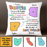 Personalized Friends Long Distance Thank You For Pillow 24115 thumb 1
