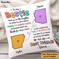 Personalized Friends Long Distance Thank You For Pillow 24115 thumb 1