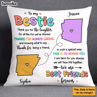 Personalized Friends Long Distance Thank You For Pillow 24115 thumb 1