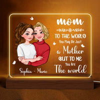 Personalized You Are The World Plaque LED Lamp Night Light 24116 thumb 1