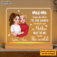 Personalized You Are The World Plaque LED Lamp Night Light 24116 thumb 1