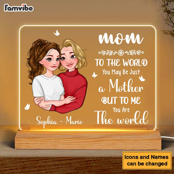 Personalized You Are The World Plaque LED Lamp Night Light 24116 1