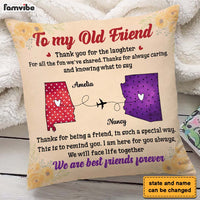 Personalized Gift For Long Distance Friends Thank You Pillow 24118 thumb 1