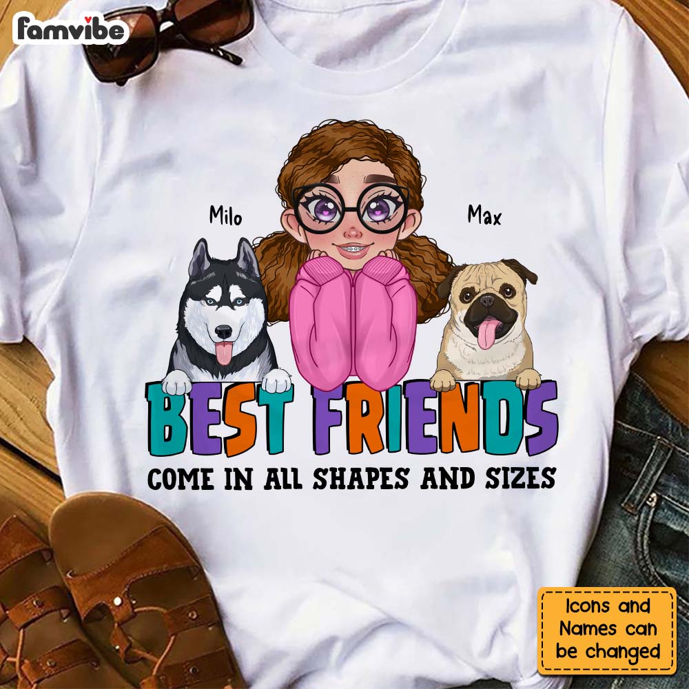 Personalized Gift Friends Come In All Shapes And Sizes Shirt 24120 Primary Mockup