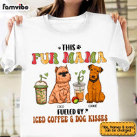 Personalized Gift Fueled By Iced Coffee And Dog Kisses Shirt - Hoodie - Sweatshirt 24127 thumb 1