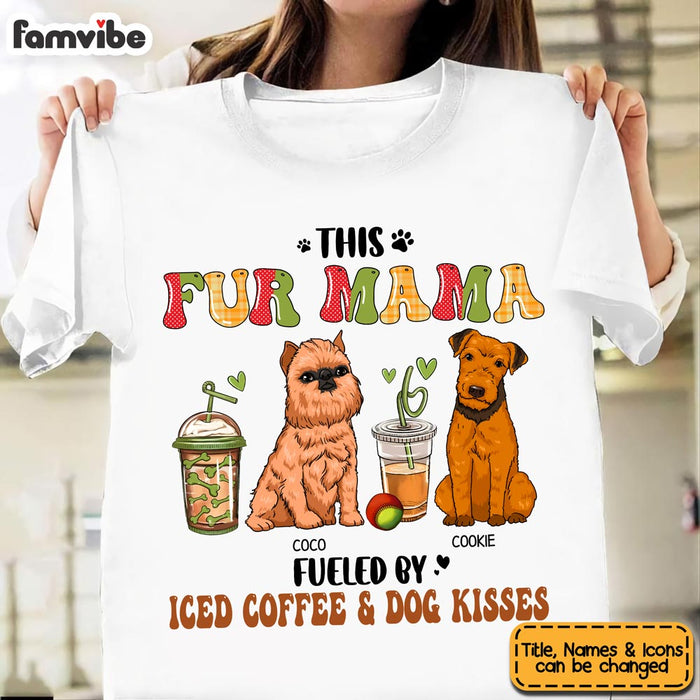 Personalized Gift Fueled By Iced Coffee And Dog Kisses Shirt - Hoodie - Sweatshirt 24127 1