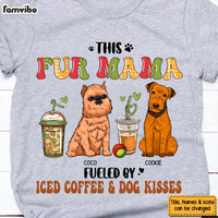 Personalized Gift Fueled By Iced Coffee And Dog Kisses Shirt - Hoodie - Sweatshirt 24127 thumb 1