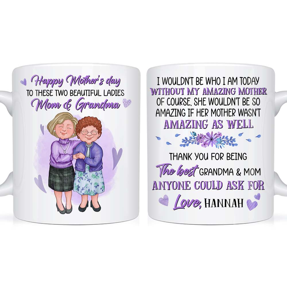 Personalized Grandma And Mom Thank You Mug 24128 Primary Mockup