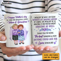 Personalized Grandma And Mom Thank You Mug 24128 thumb 1