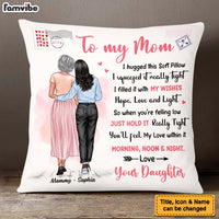 Personalized To My Mom Hug This Pillow 24131 thumb 1
