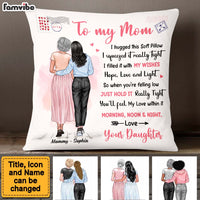 Personalized To My Mom Hug This Pillow 24131 thumb 1
