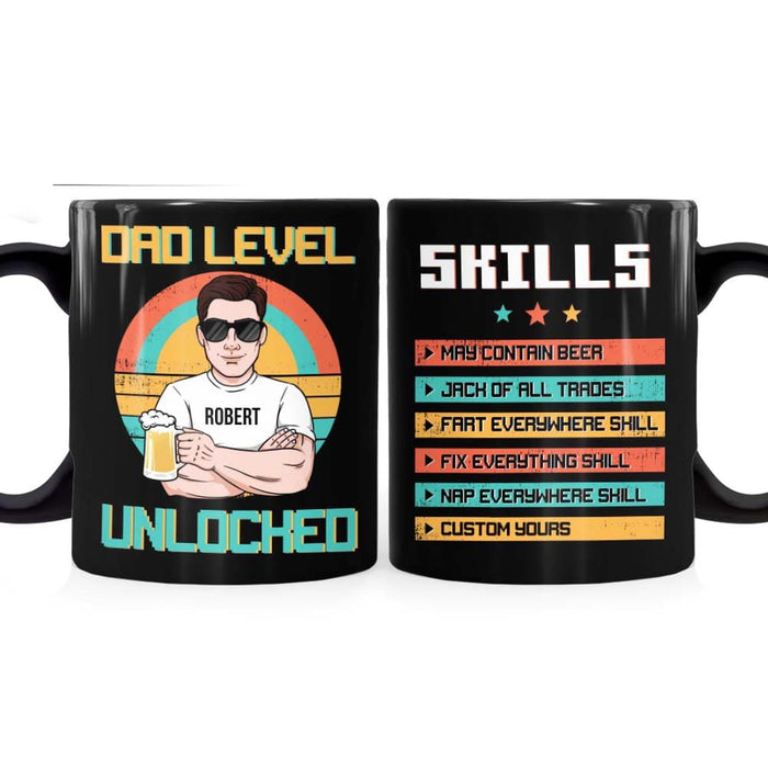 Personalized Gift for Dad Level Unlocked Mug 24134 1