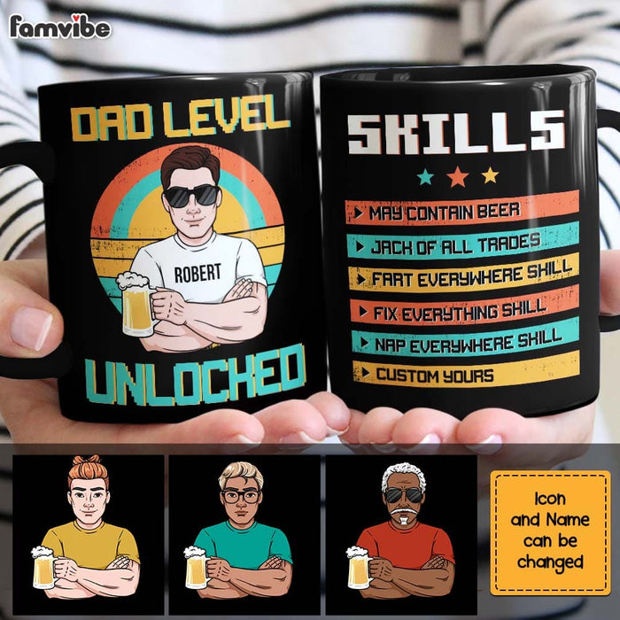 Personalized Gift for Dad Level Unlocked Mug 24134 1