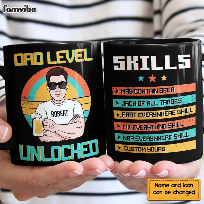 Personalized Gift for Dad Level Unlocked Mug 24134 1