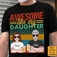 Personalized Gift For Dad Awesome Like My Daughter Shirt - Hoodie - Sweatshirt 24139 thumb 1