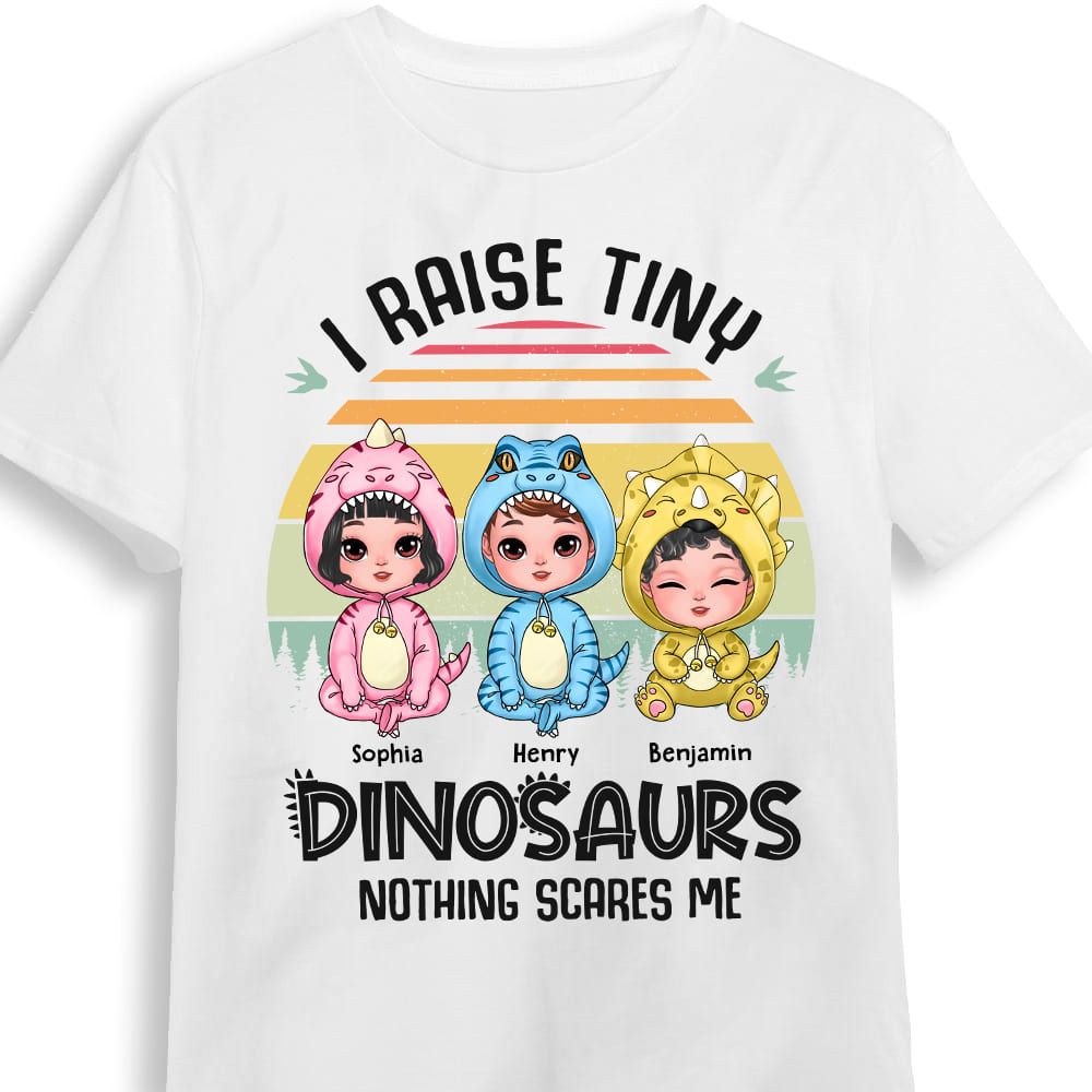 Personalized Mom Raises Tiny Dinos Shirt 24148 Primary Mockup