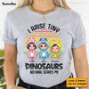 Personalized Mom Raises Tiny Dinos Shirt - Hoodie - Sweatshirt 24148 1