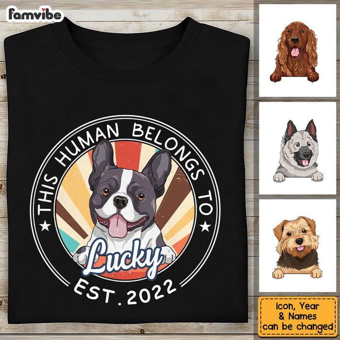 Personalized Gift This Human Belongs To Shirt - Hoodie - Sweatshirt 24149 1