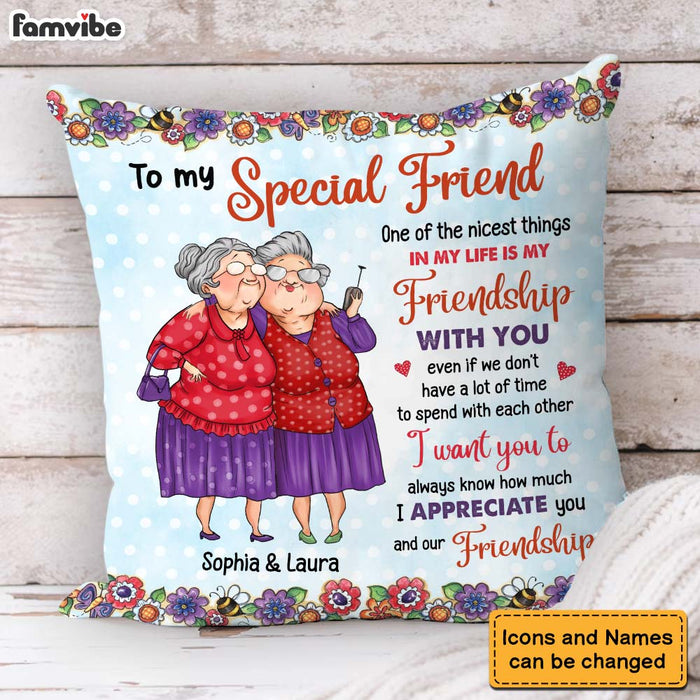 Personalized Gift For Old Friend How Much I Appreciate You Pillow 30926 1