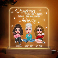 Personalized Daughters Are Like Flowers Plaque LED Lamp Night Light 24154 thumb 1