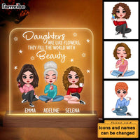 Personalized Daughters Are Like Flowers Plaque LED Lamp Night Light 24154 thumb 1