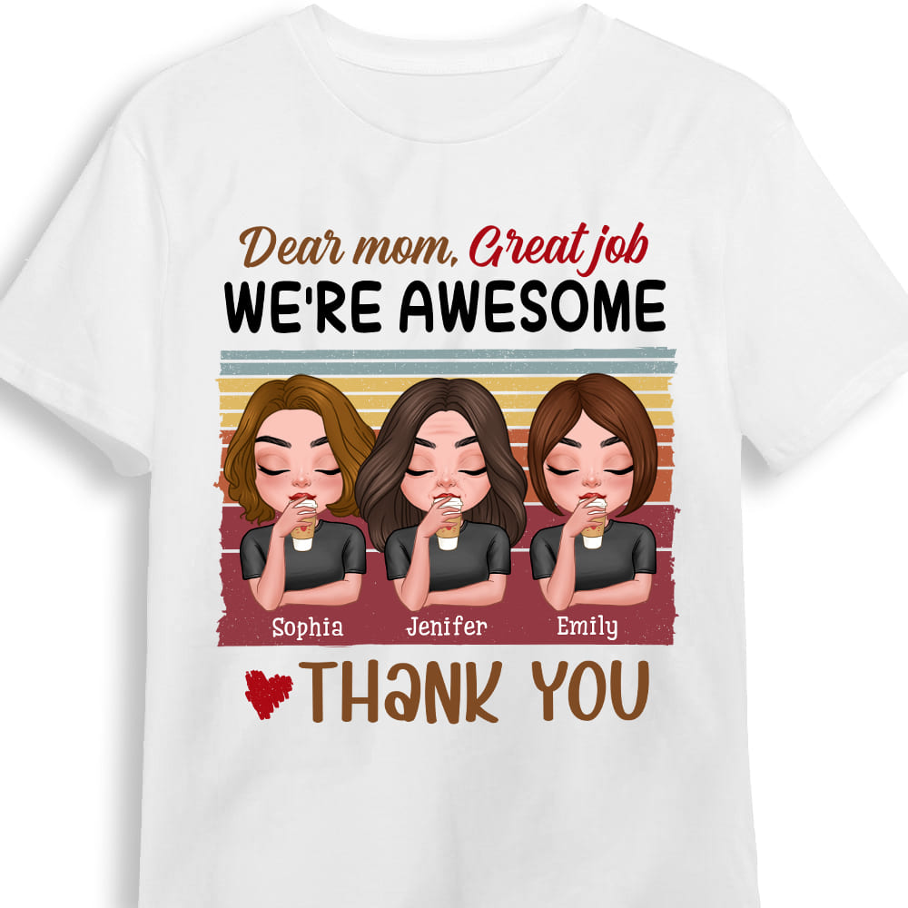 Personalized Mom We Are Awesome Shirt 24155 Primary Mockup