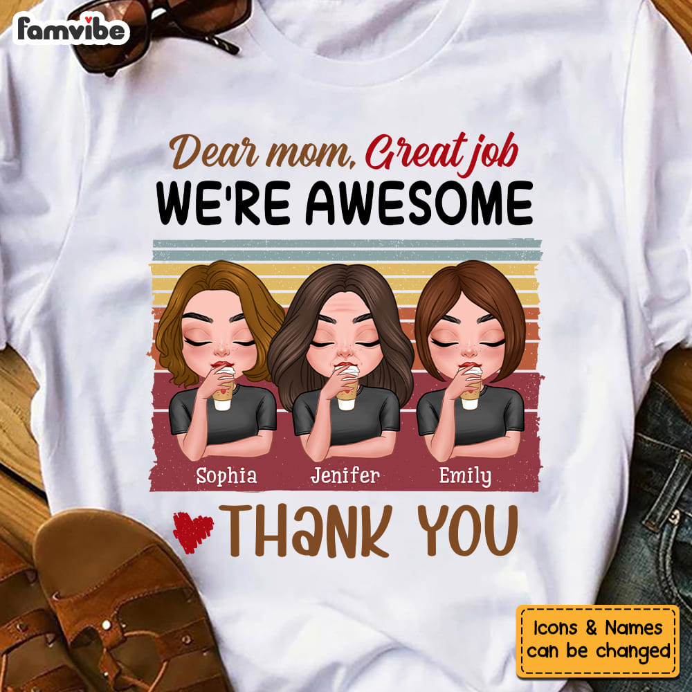 Personalized Mom We Are Awesome Shirt 24155 Primary Mockup