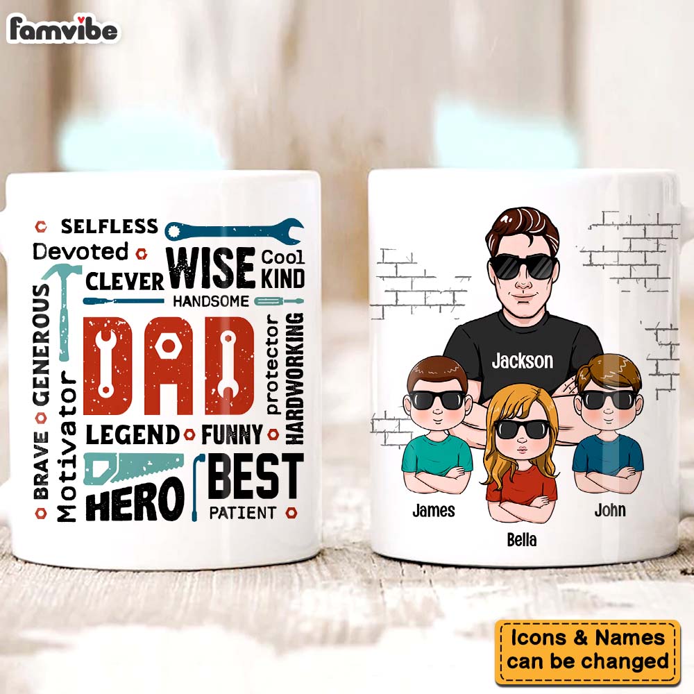 Personalized Gift for The Man The Myth Daddy The Legend Mug 24158 Primary Mockup