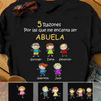 Personalized Grandpa Grandma Reason Spanish Abuelo Abuela T Shirt AP134 81O34 thumb 1