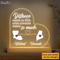 Personalized Gift For Long Distance Stage Map Plaque LED Lamp Night Light 24161 thumb 1