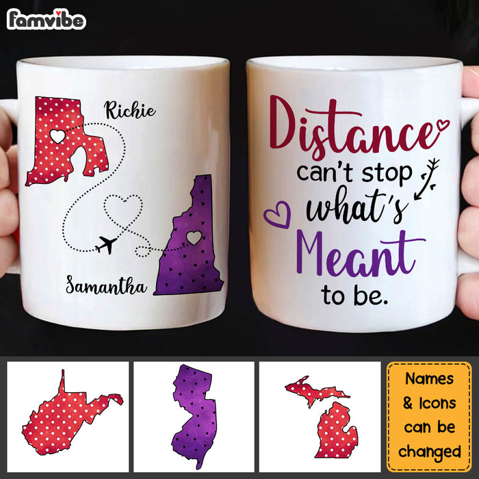 Personalized Gift For Long Distance Stage Map Mug 24162 1