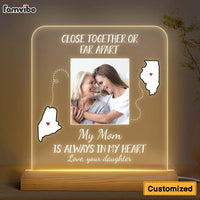 Personalized Gift For Long Distance Mom Plaque LED Lamp Night Light 24163 thumb 1