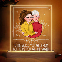 Personalized To Me You Are The World Plaque LED Lamp Night Light 24166 thumb 1