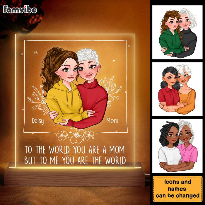 Personalized To Me You Are The World Plaque LED Lamp Night Light 24166 1