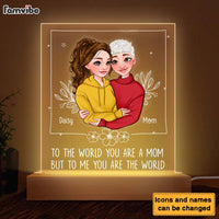 Personalized To Me You Are The World Plaque LED Lamp Night Light 24166 thumb 1