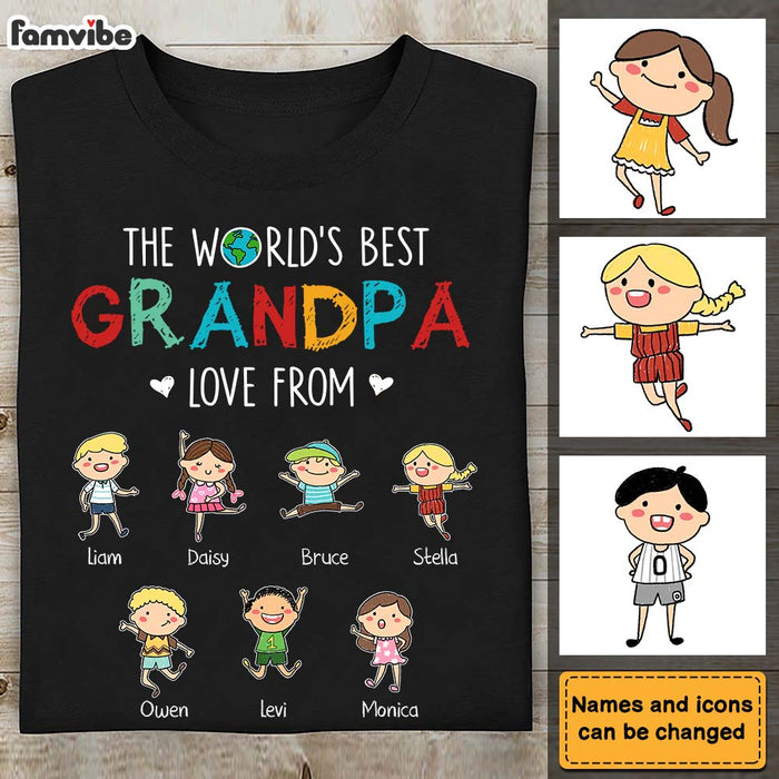 Personalized Gift For Grandpa Doodle Kids Shirt - Hoodie - Sweatshirt 24169 1