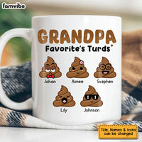Personalized Grandpa Favorite's Turds Mug 24170 thumb 1