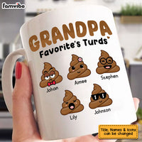 Personalized Grandpa Favorite's Turds Mug 24170 thumb 1