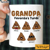 Personalized Grandpa Favorite's Turds Mug 24170 1